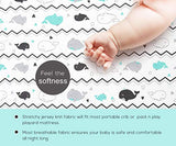 Stretchy Fitted Crib Sheets Set Portable Crib Mattress Topper