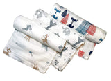 Cotton Muslin Swaddle Blankets Set of 3