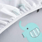 Stretchy Fitted Crib Sheets Set Portable Crib Mattress Topper