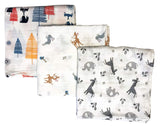 Cotton Muslin Swaddle Blankets Set of 3
