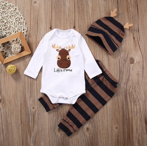 Baby Little Moose Outfit Set